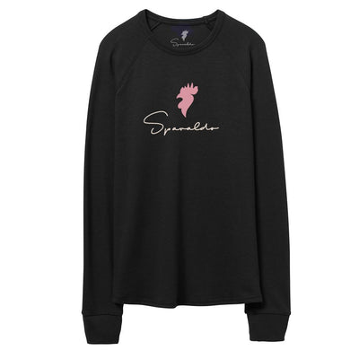 Legacy Pullover Sweatshirt Black/Pink Logo