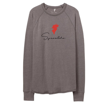 Legacy Pullover Sweatshirt Gray/Red Logo